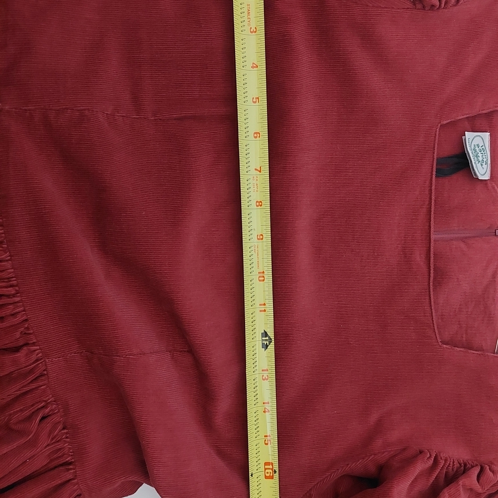 Laura Ashley Burgundy Long Sleeve Dress - Picture 10 of 13
